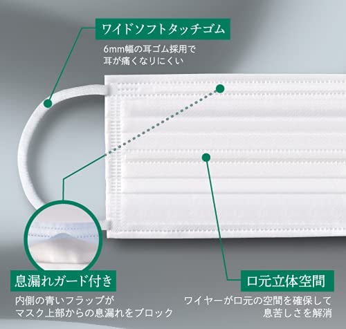 メガネが曇りにくいマスク ダブルワイヤー 2