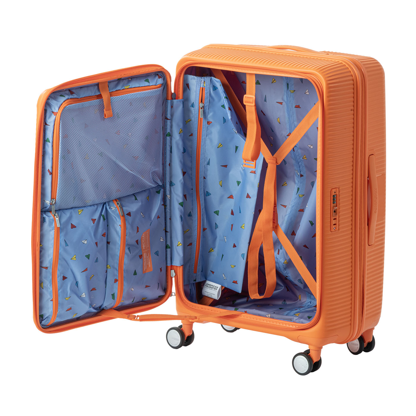 さなぎ　ブックオープン型キャリーケース CURIO75 軽量　新品 Samsonite キュリオ スピナー75 EXP ブックオープニング AO8-96047を