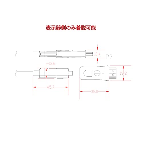 配管用着脱式 HDMI AOCケーブル 7