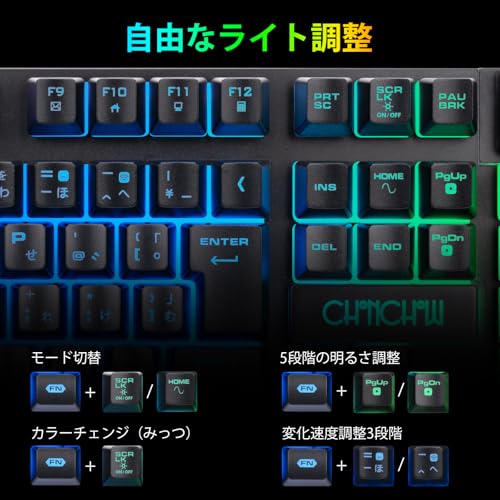 ワイヤレスゲーミングキーボード 4