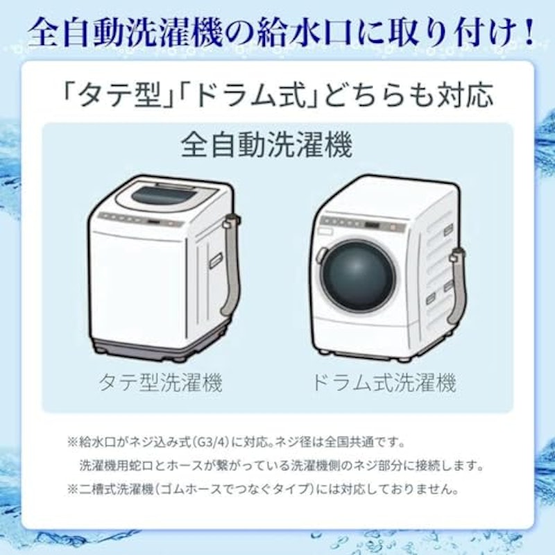 ナノバブル発生キット 全自動洗濯機用 4