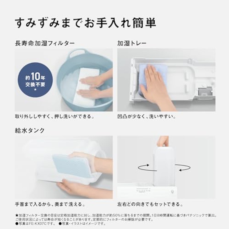 ヒーターレス気化式加湿機 6