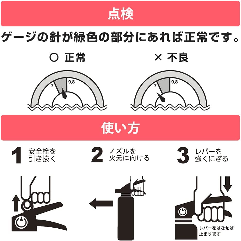 アルミ製蓄圧式粉末ABC消火器 4