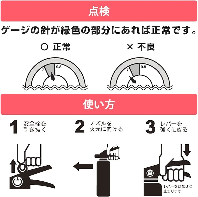 アルミ製蓄圧式粉末ABC消火器 4