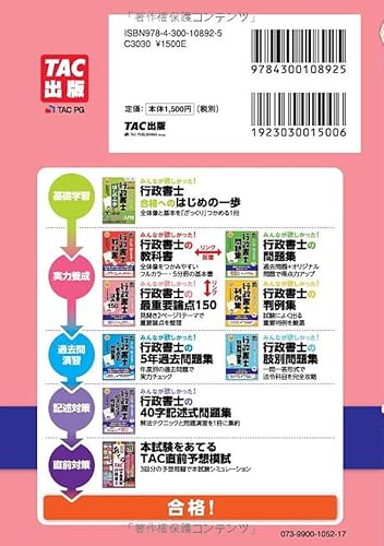 ごうかく!行政書士記述式問題集〈2010年度版〉 みんなが欲しかった! 行政書士の40字記述式問題集 2024年度 [多