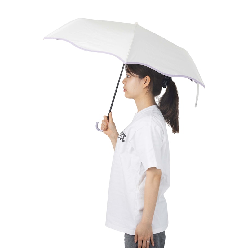 遮光 ウェーブパイピング 折りたたみ傘 8