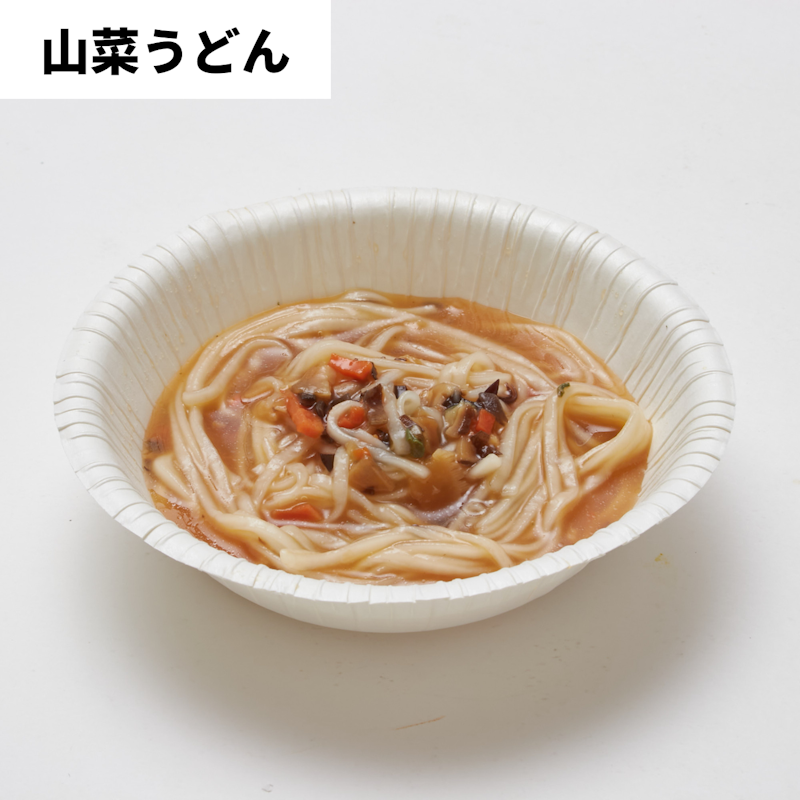 米粉でつくった山菜うどん 2