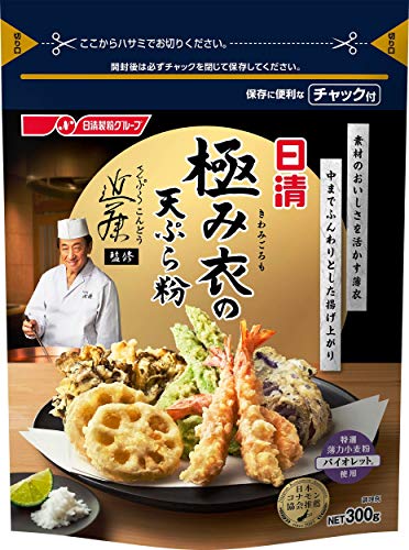 日清製粉ウェルナ コツのいらない天ぷら粉 揚げ上手チャック付 天ぷら粉 粉類 食材 調味料