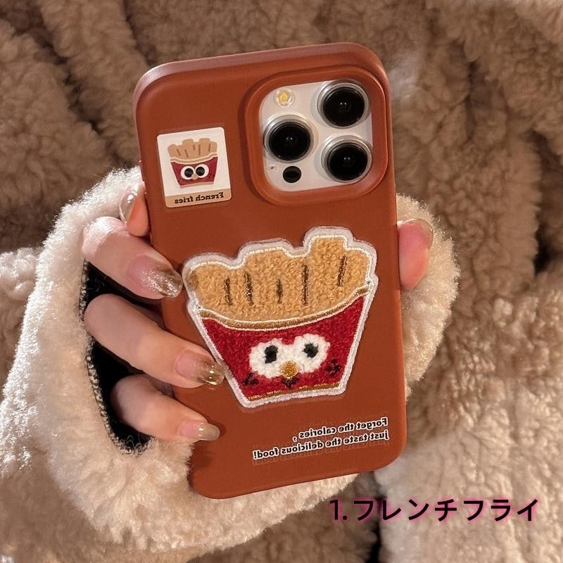 アップリケ風 デリシャスフード スマホケース 1