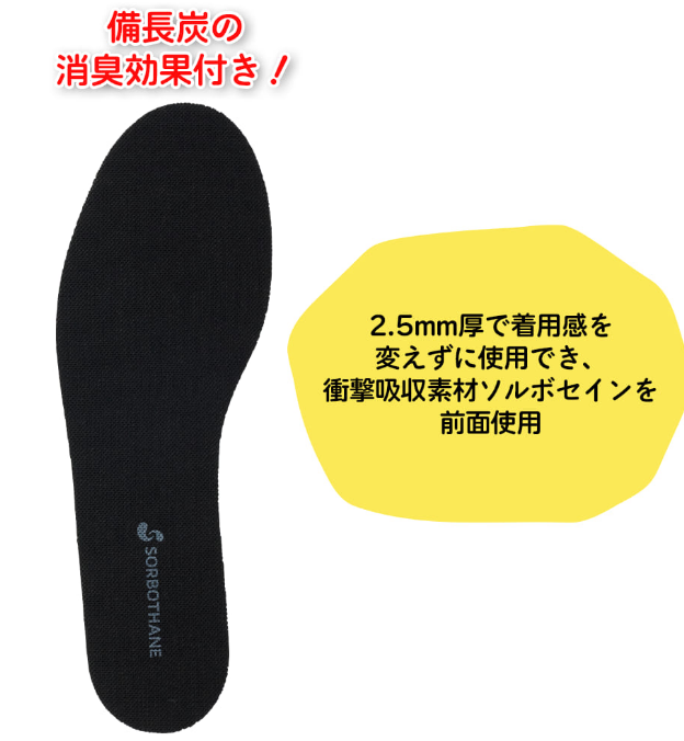 ソルボプラス薄型炭インソール 3