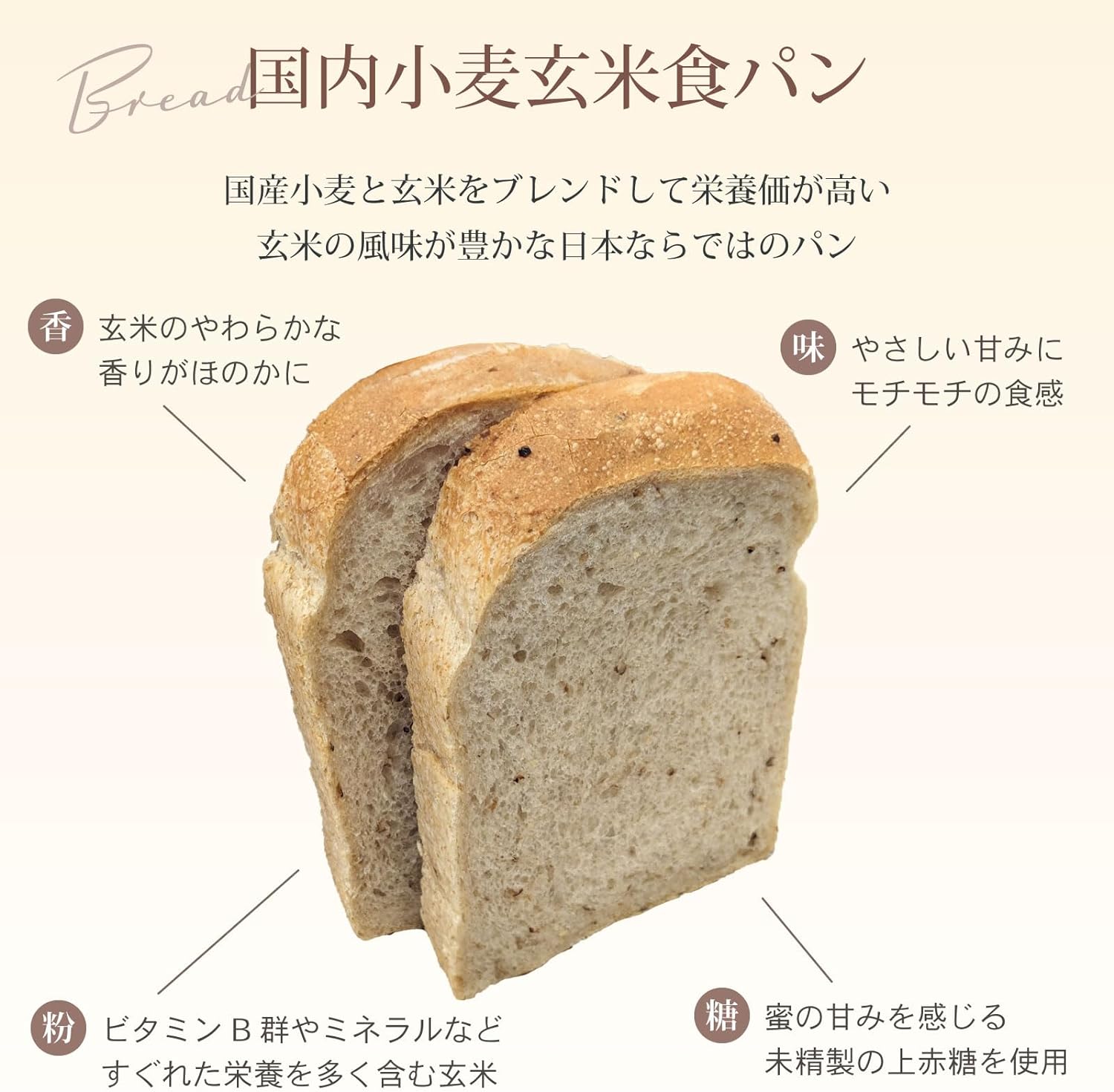 天然酵母玄米山食 3