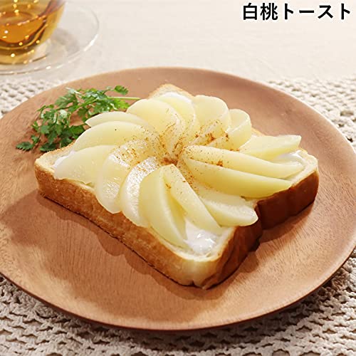 朝からフルーツ白桃 3