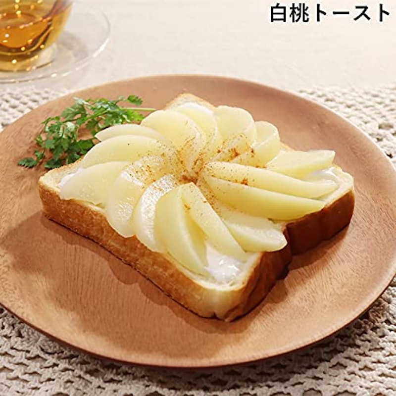朝からフルーツ白桃 3