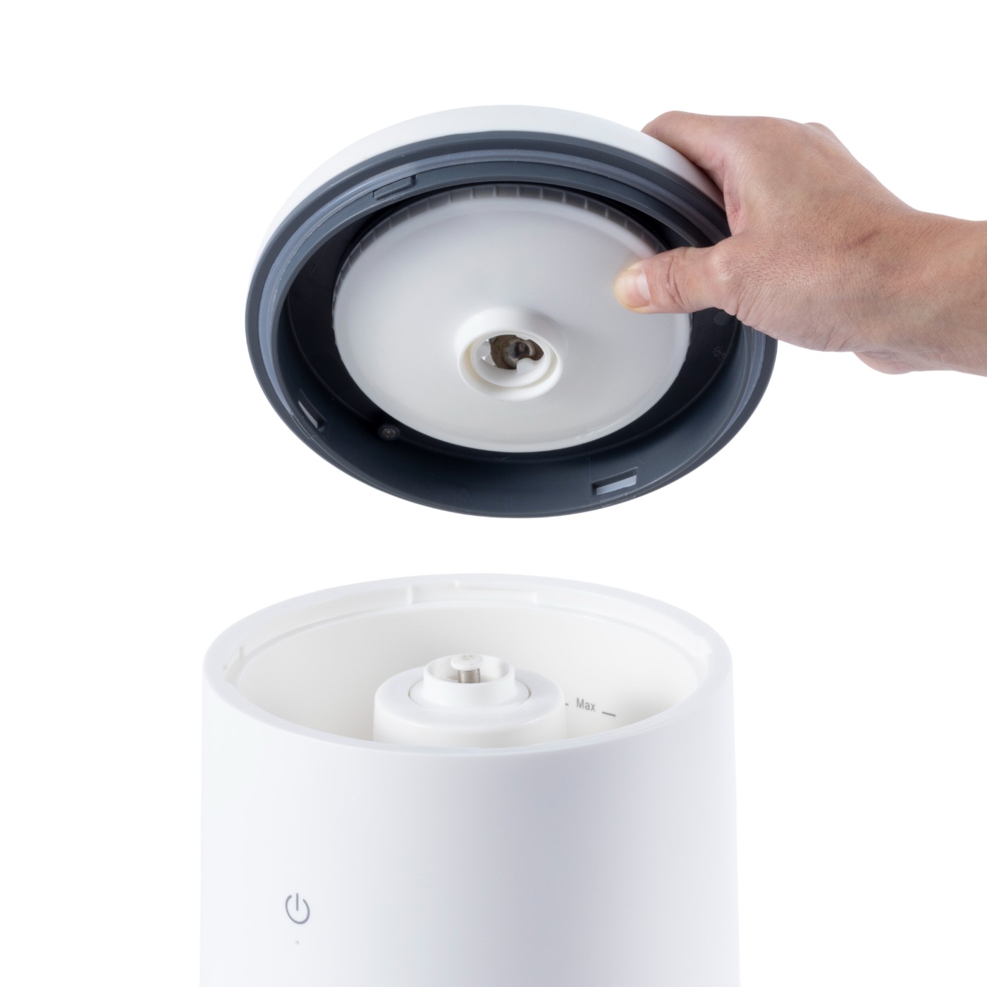 倒れてもこぼれにくいスチーム式加湿器 6