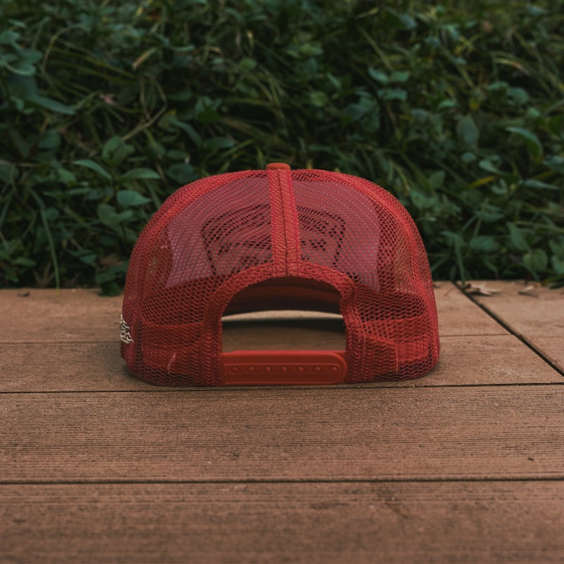CAP LE レッド アメカジ トラッカーキャップ 4