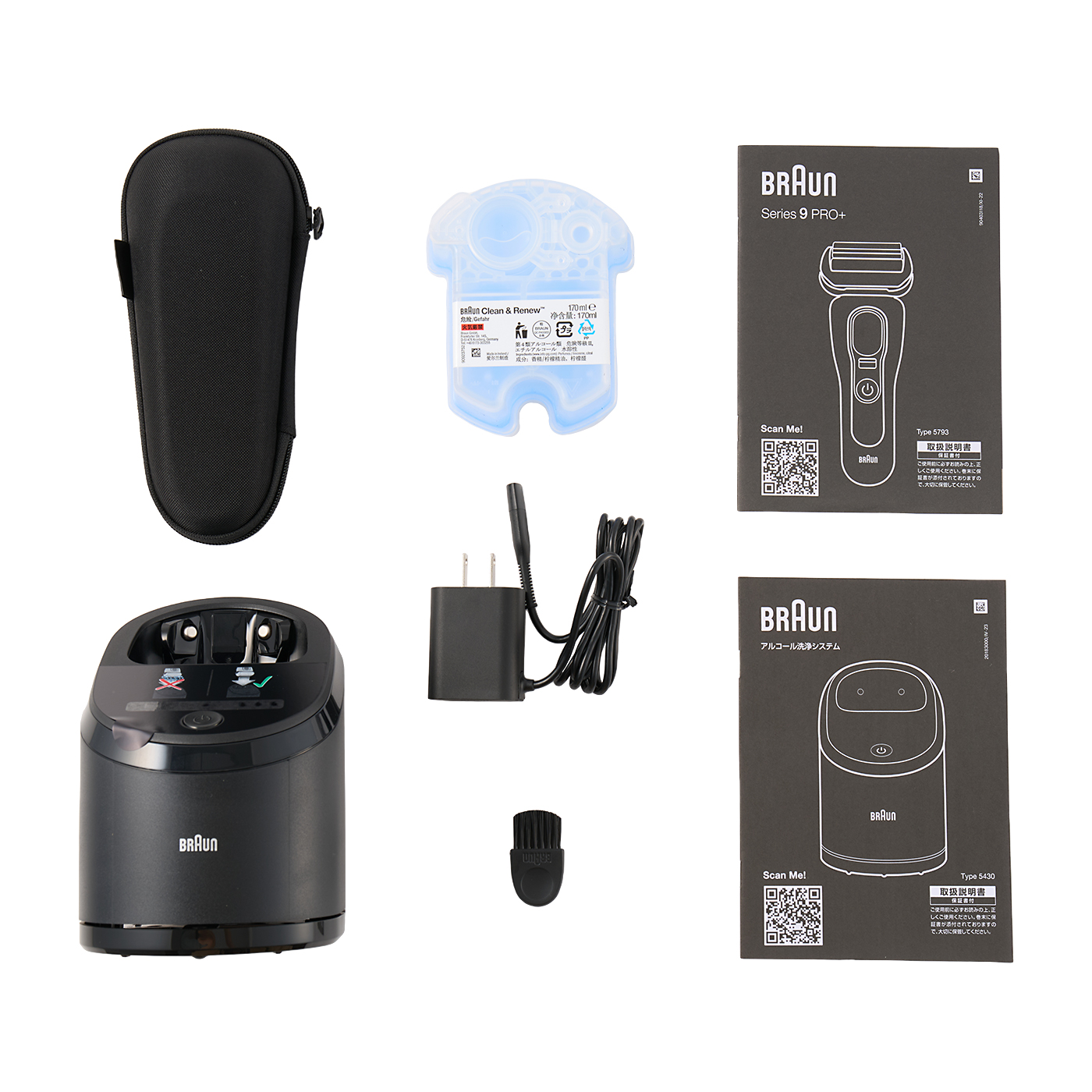 【未使用に近い】Braun Series 9 Pro＋ 9556cc ブラウン BRAUN（ブラウン） シリーズ9 PRO+ 9556cc 電気シェーバー 5in1