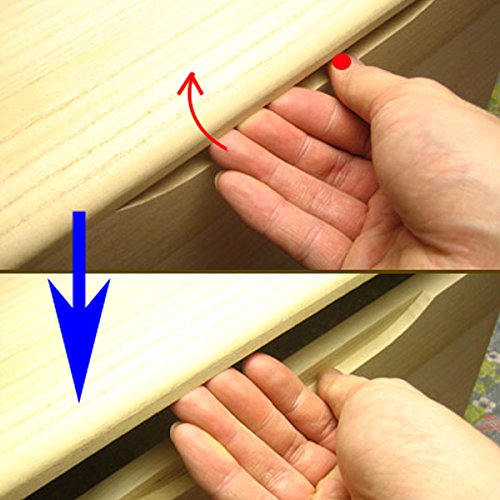 コンパクト箱型 桐の米びつ 4