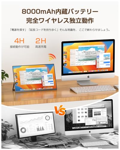 ワイヤレス モバイルモニター 6