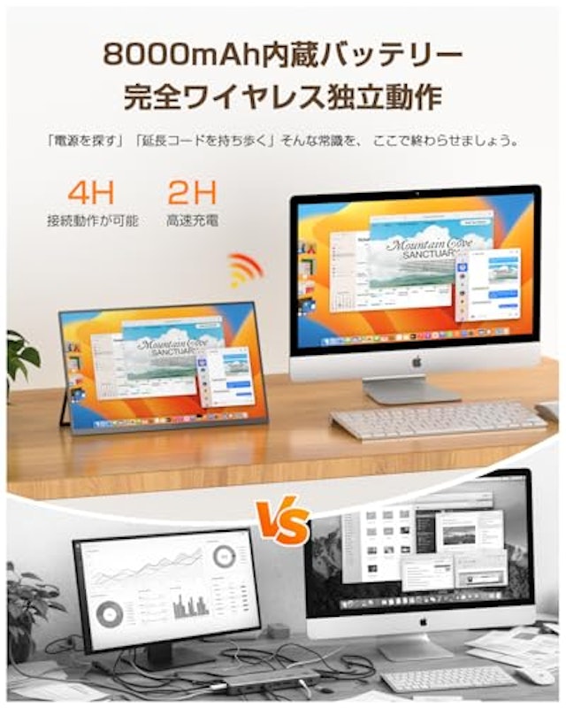 ワイヤレス モバイルモニター 6