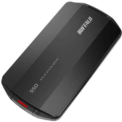 BUFFALO　外付けSSD USB-A接続 ブラック [ポータブル型  500GB]　SSD-PG500U3-BC