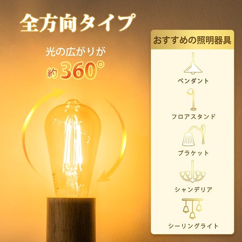 LEDエジソン電球 4