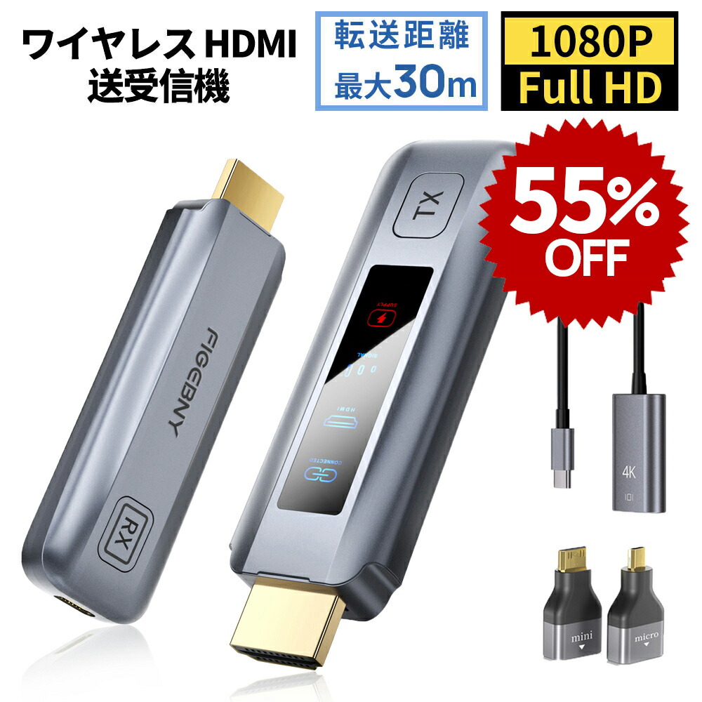 ワイヤレスHDMI送受信機 1