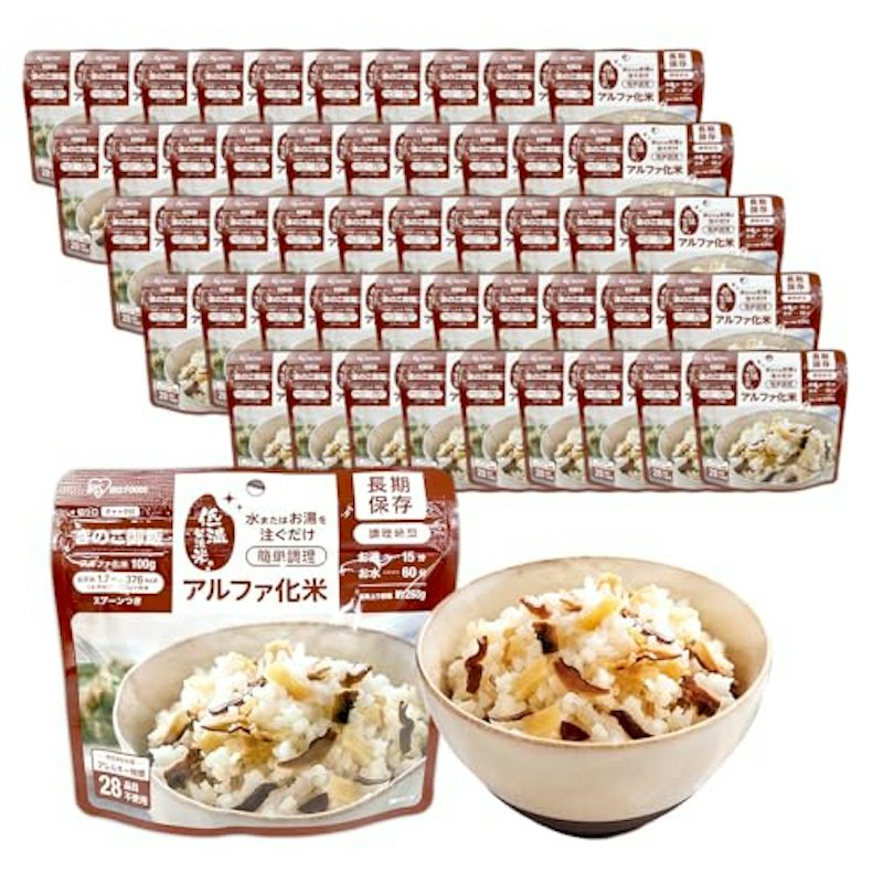 アルファ化米きのこ御飯 1