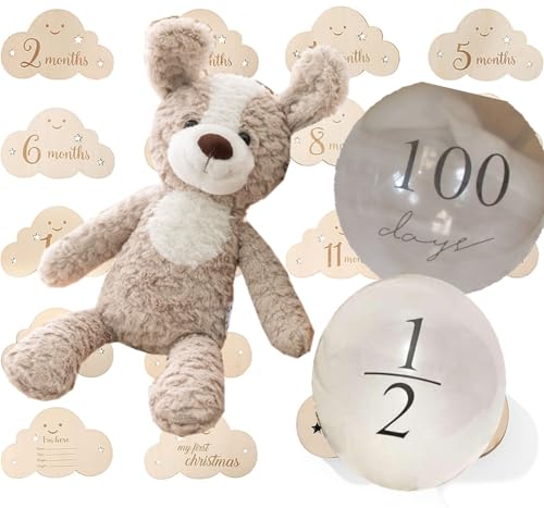 くまのぬいぐるみ 木札+風船付き 1