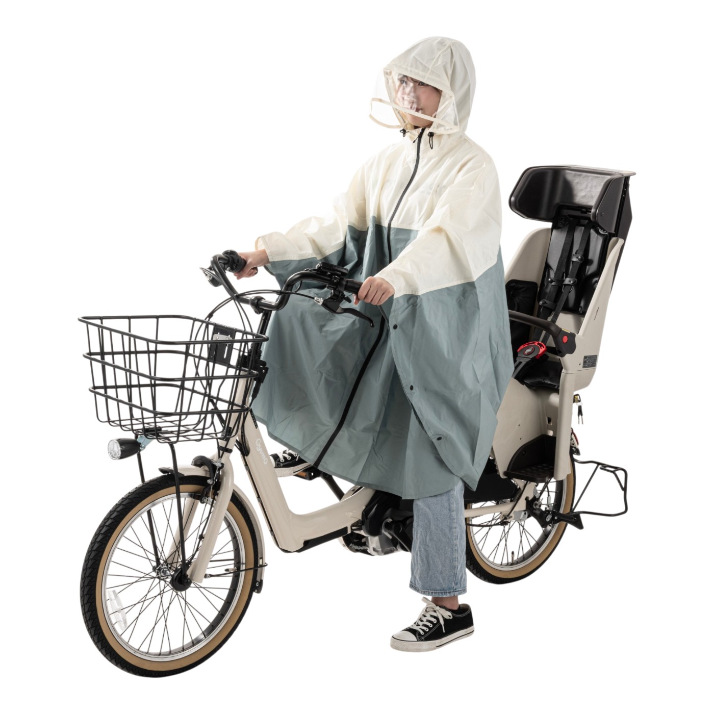 ワークマン レディース耐久撥水レインポンチョEX WLR012を検証レビュー！自転車用レインコートの選び方も紹介 1