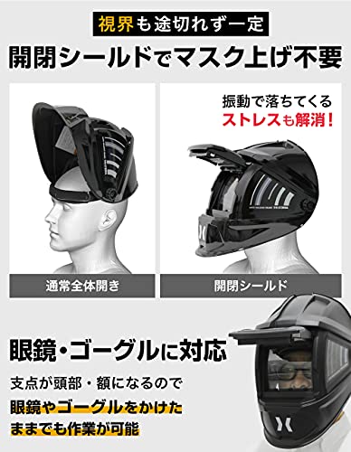 自動遮光溶接面 6