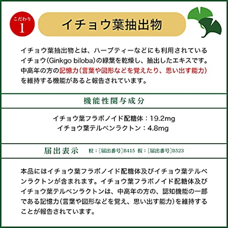 歯につきにくいガム板<記憶力を維持するタイプ> 2