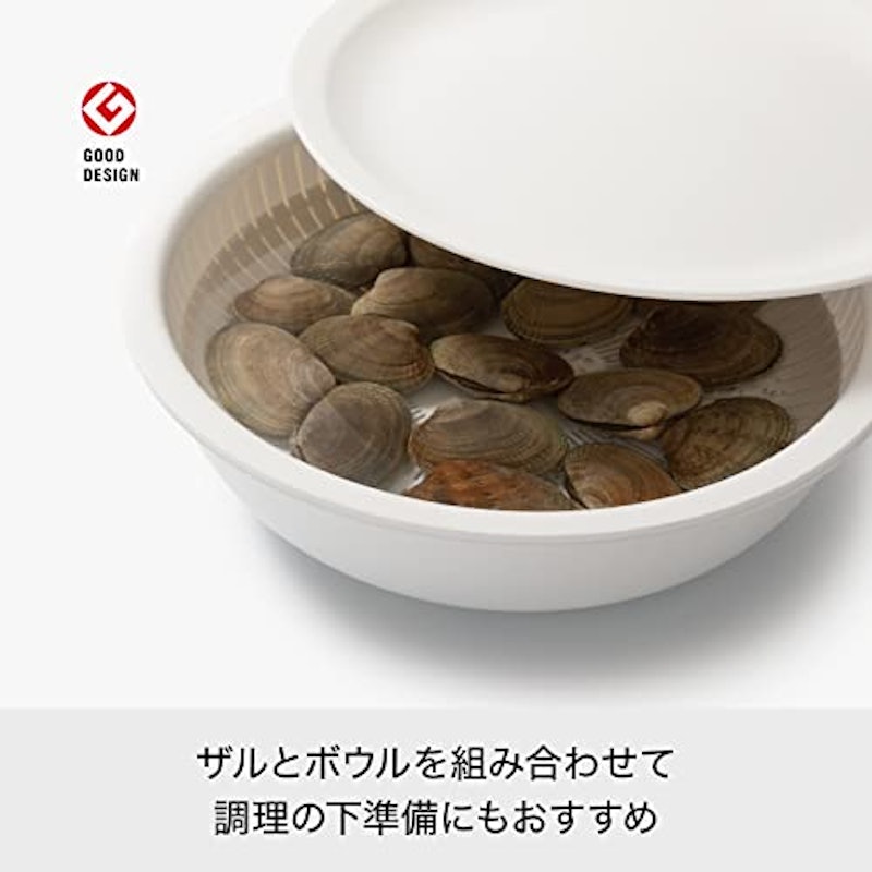米とぎにも使えるザルとボウル 4