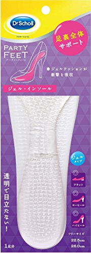パーティーフィート ジェルインソールクリア 1