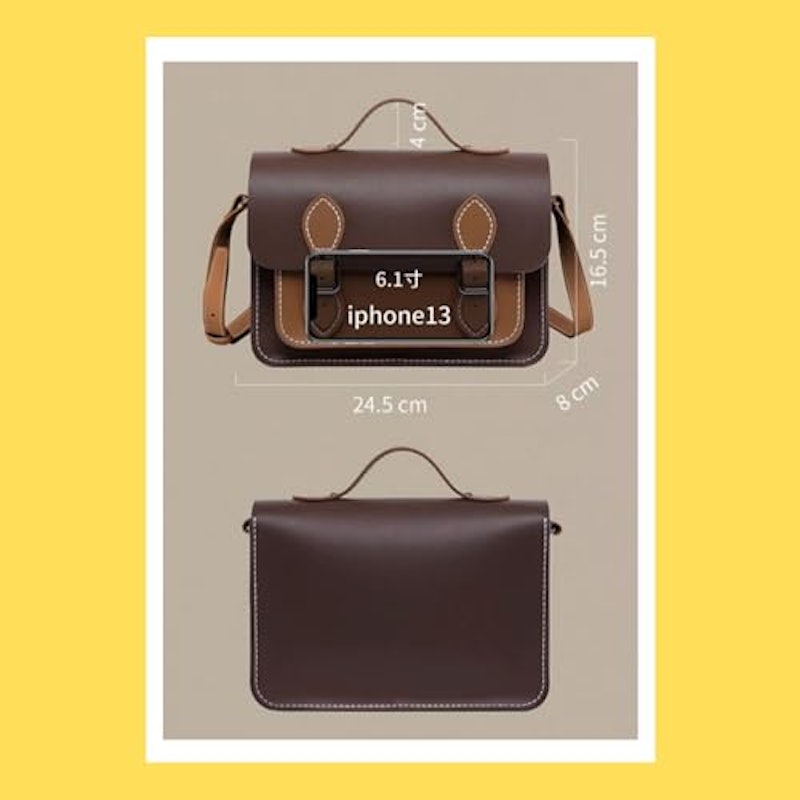 レザークラフト サッチェル ショルダーバッグ 5