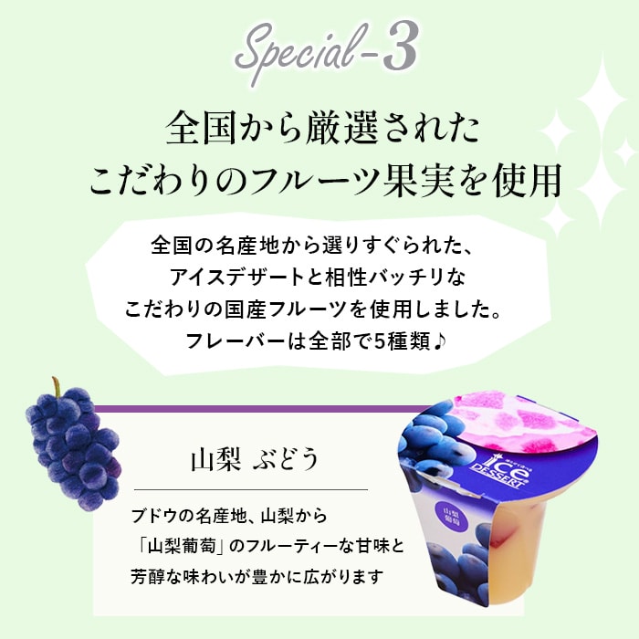 凍らせて食べる アイスデザート 国産フルーツ入り 6