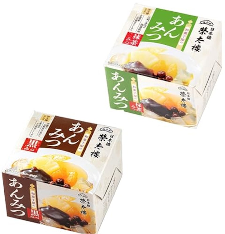 和菓子屋のあんみつ 黒みつ 抹茶みつ 2種 アソート 1