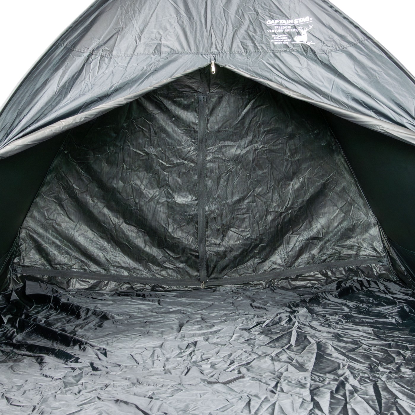 キャプテンスタッグ CSブラックラベル ポップアップテントフルクローズ
