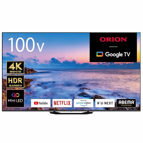 オリオン 4K対応 チューナーレス スマートテレビ AndoroidTV搭載 1