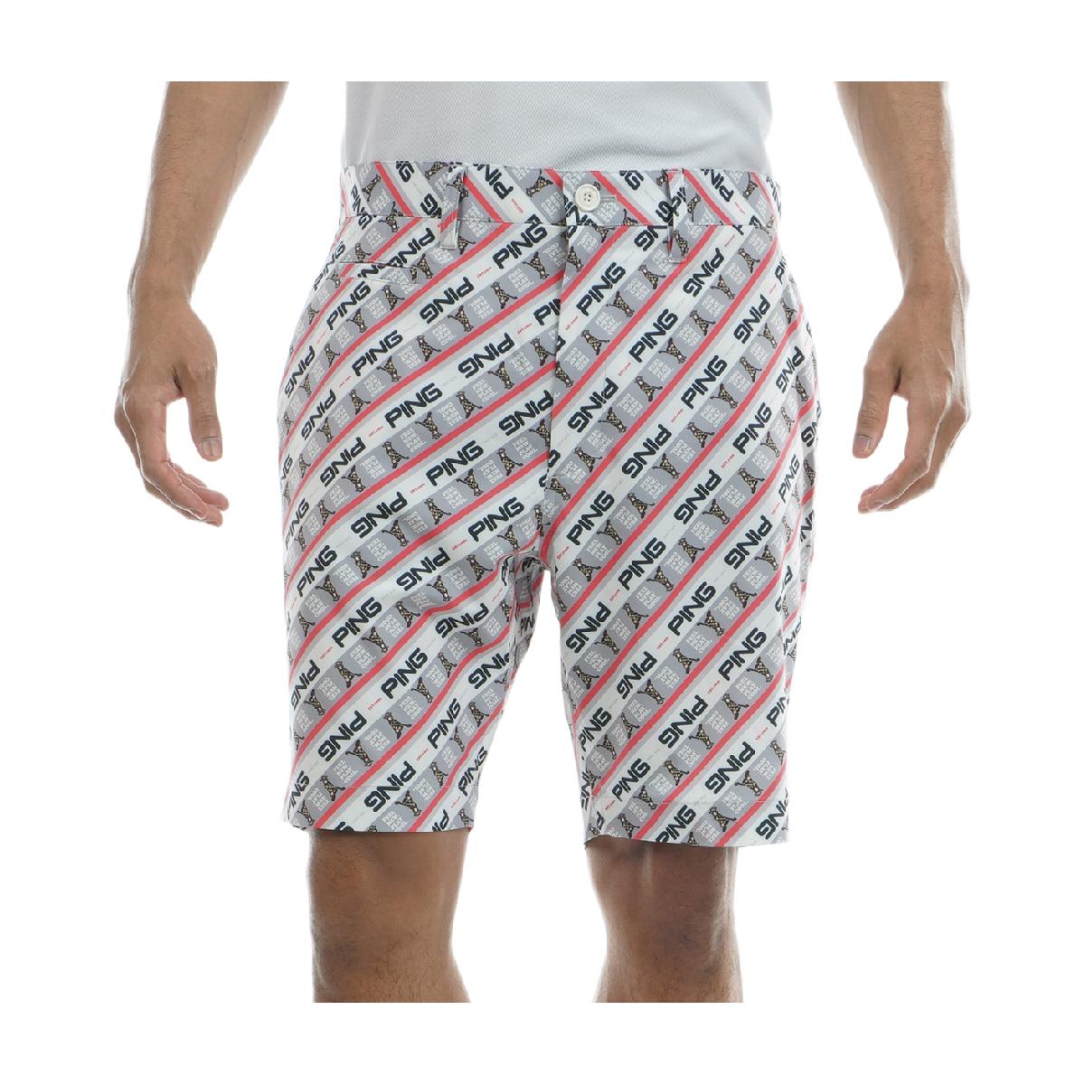 バイアスプリント ストレッチショートパンツ 1