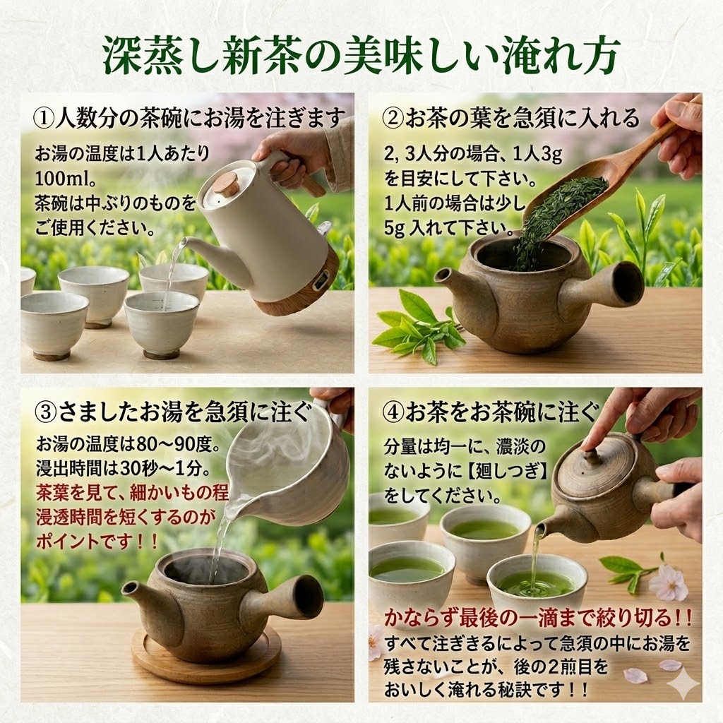 静岡牧之原産深蒸し茶 八十八夜よろこびギフトセット 9