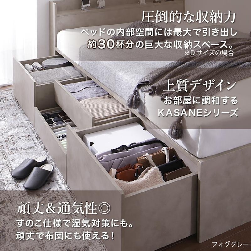 大容量チェストベッド 2