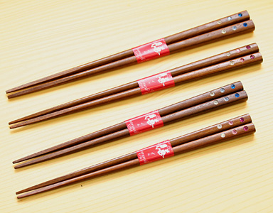 夫婦箸 鉄木スワロフスキー 2