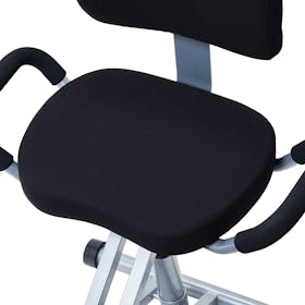 ニーリングチェア 背もたれ付き ブラック バランスチェア 姿勢矯正椅子 ニーリングチェア 背もたれ付き ブラック バランスチェア 姿勢矯正椅子