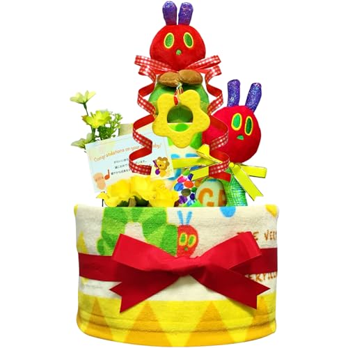 はらぺこあおむしのおむつケーキ2段 1