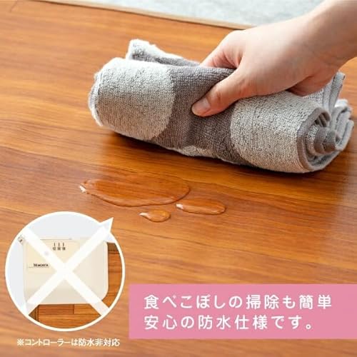 【受け渡し決定】お掃除簡単！フローリングタイプの電気カーペット ユアサプライムス.com｜木目フローリングホットカーペット2畳 WHC