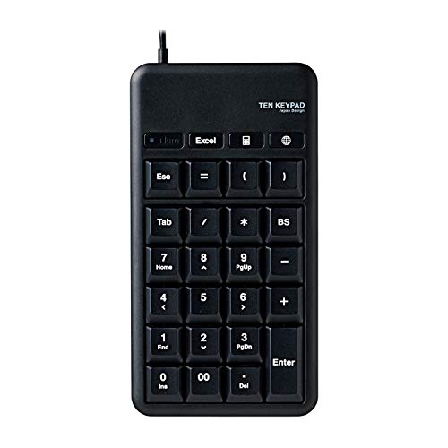 ミヨシ TENBT02／BK Bluetooth5.0対応 ワイヤレステンキー   ブラック