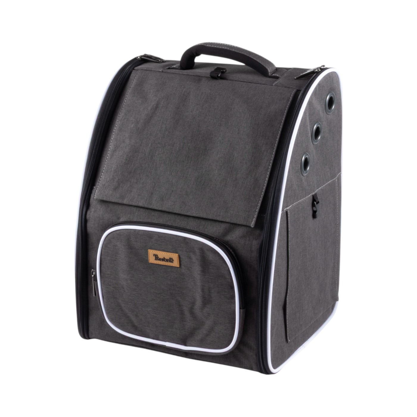 キャンピングキャリー XL ダークブラウン〔ペット用品〕 リッチェル