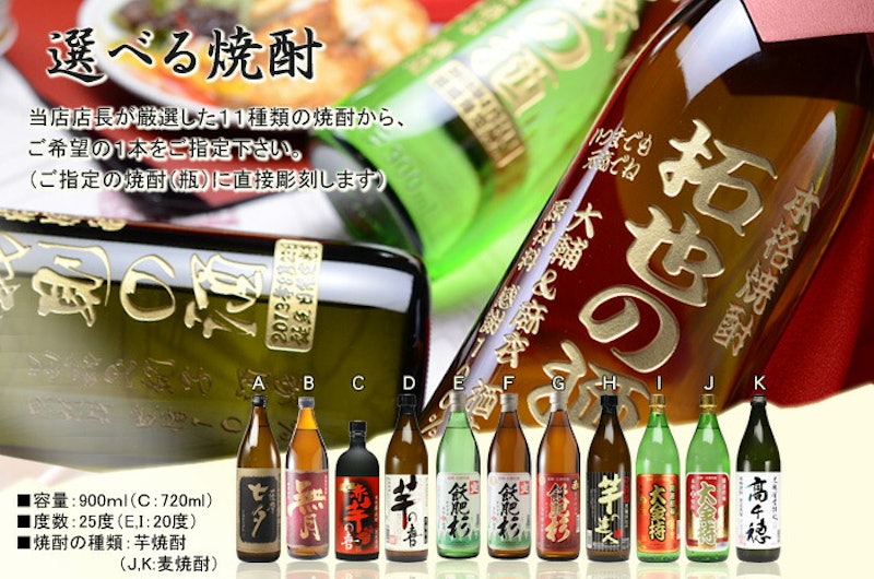名入れ 選べる焼酎 2
