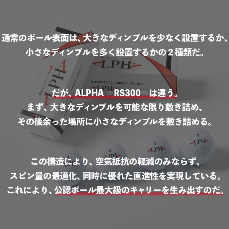 ALPHA ゴルフボール 4