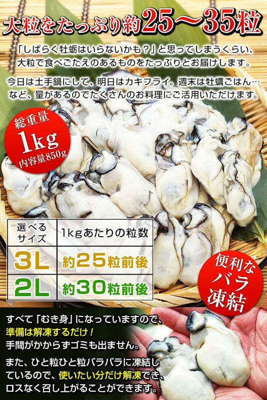 特大 牡蠣 むき身 5